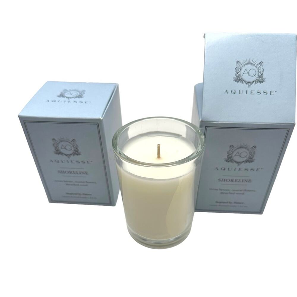 Aquiesse Shoreline Luxury Scented Candle 6.5 oz Ocean Breeze Coastal Floral